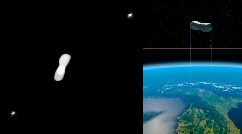 Nuevas imágenes del asteroide Cleopatra y sus dos ‘hijos’