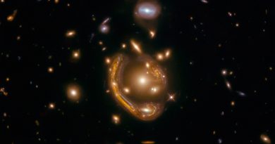 Astrónomos hallan la distancia a la galaxia del Anillo Fundido de Einstein