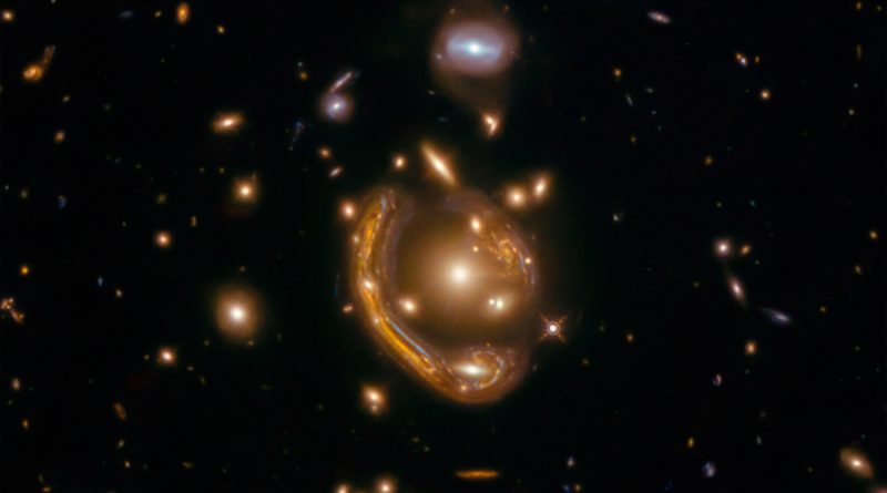 Astrónomos hallan la distancia a la galaxia del Anillo Fundido de Einstein
