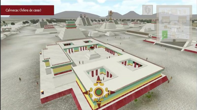 UNAM crea software para recorrer Tenochtitlan