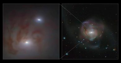 Descubierta pareja de agujeros negros supermasivos más cercana a la Tierra