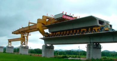Esta máquina china puede construir un puente en tan solo horas