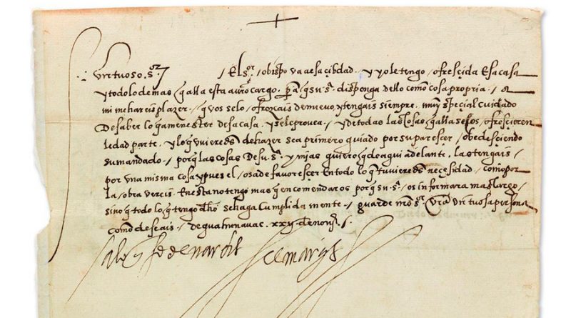 Los académicos que detuvieron la subasta en NY de una carta robada de Hernán Cortés