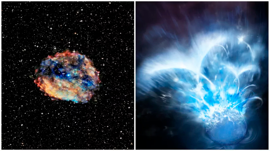 Una estrella de neutrones libera la energía que emite el Sol en 100 mil años