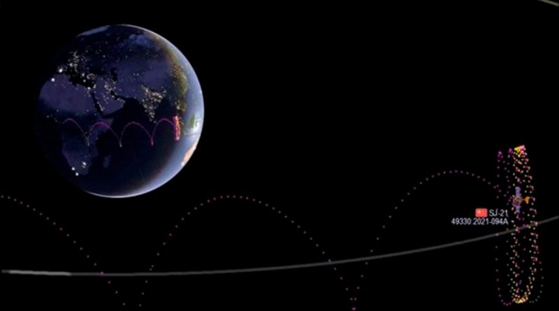 Un satélite chino ‘remolca’ a otro hacia un ‘cementerio espacial’