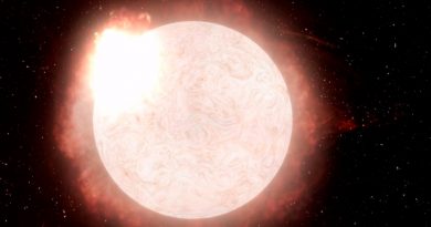 Obtienen primera visión de cómo explota una estrella supergigante roja