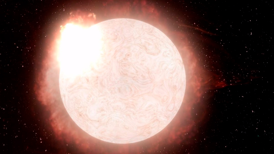 Obtienen primera visión de cómo explota una estrella supergigante roja