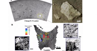 Una sonda china mide 120 gramos de agua por tonelada de suelo lunar