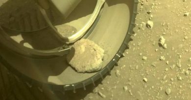 Una roca se atascó en las ruedas del Perseverance en Marte