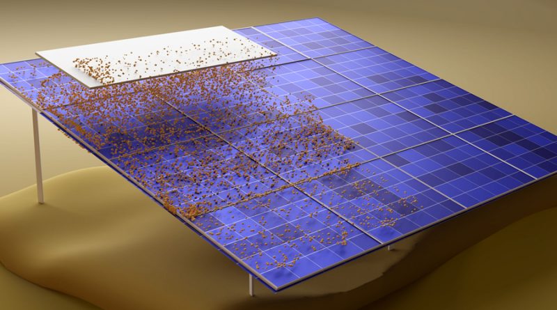 Tecnología electroestática mantiene los paneles solares libres de polvo