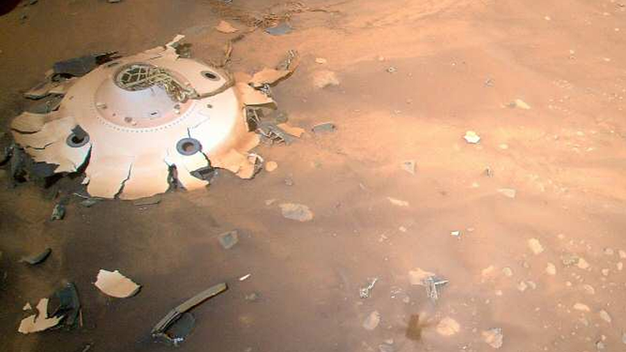 Restos de nave son avistados en Marte por el dron Ingenuity