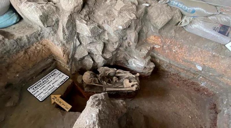 Descubren entierros prehispánicos en zona arqueológica en oeste de México