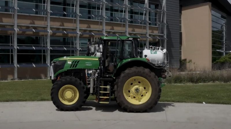 Reconvierten tractores para usar amoniaco en vez de diesel