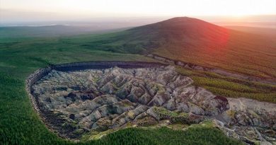 Este es el cráter gigante que está surgiendo en Siberia por el calentamiento global
