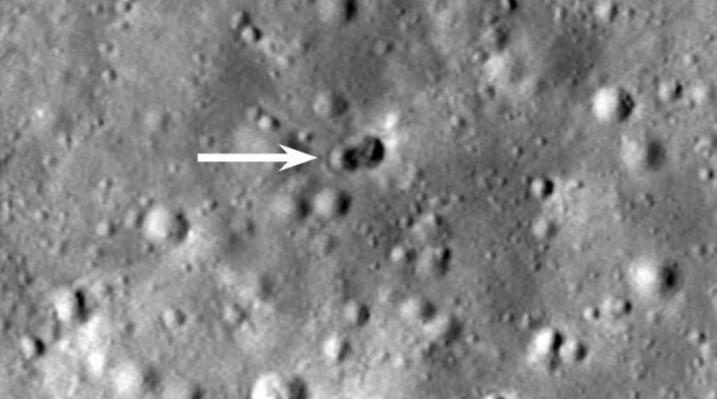 El impacto de un cohete en la Luna en marzo deja dos cráteres