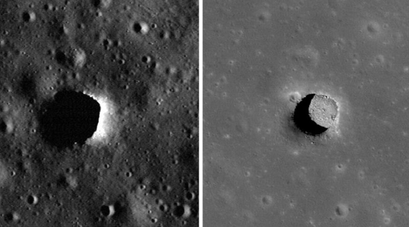 Descubren pozos en la Luna que se mantienen a temperaturas ideales para vivir