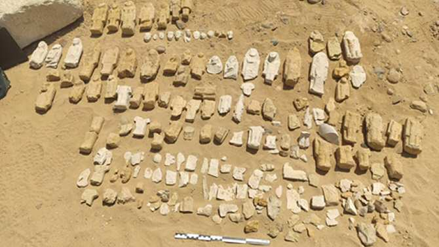 Hallan más de cien estatuillas únicas del sumo sacerdote Imephor en una necrópolis egipcia