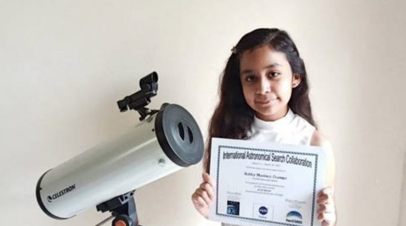 Niña mexicana de 11 años es reconocida por descubrir un asteroide