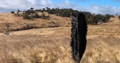 Raro hallazgo de restos de una cápsula de SpaceX en una granja de Australia