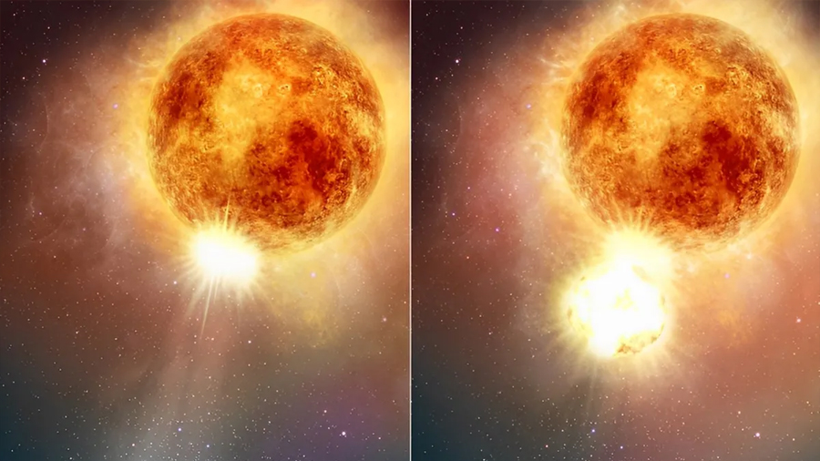 El Hubble capta la brutal explosión que 'apagó' la estrella supergigante roja Betelgeuse