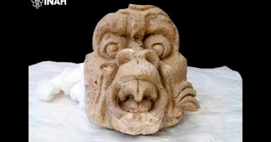 Encuentran unas impresionantes máscaras de estuco en Toniná, la mítica ciudad maya de hace 2,000 años