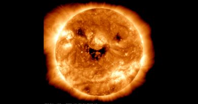 Capta la NASA 'La sonrisa del Sol'