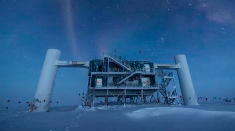 Primeros neutrinos de galaxias descubiertos por un observatorio en la Antártida