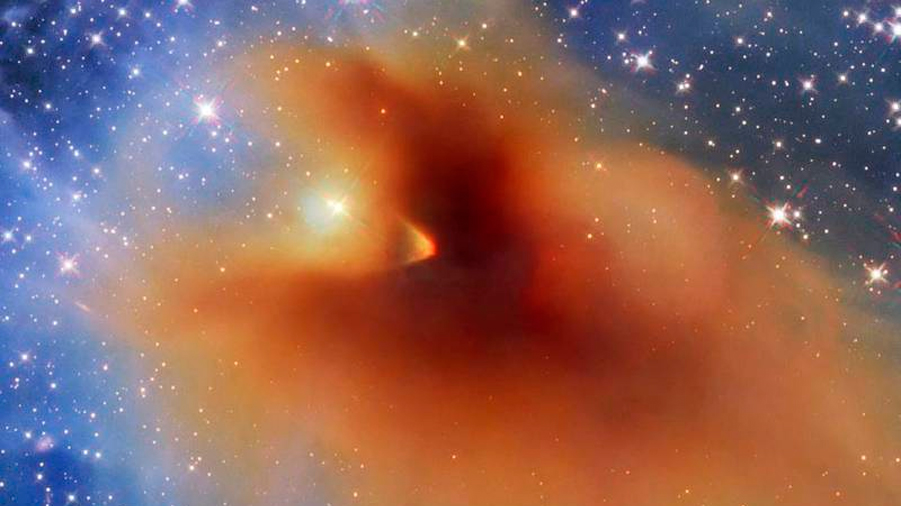 Hubble ve una nube cósmica ondulante