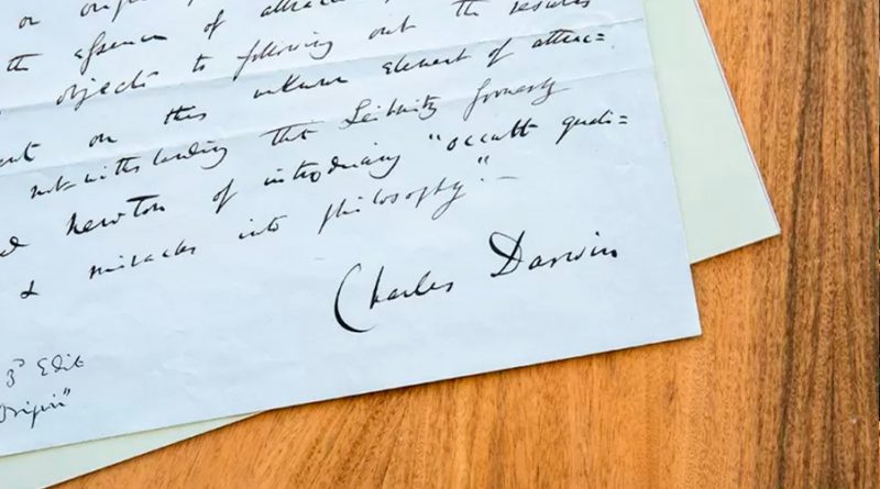 Qué dice el inédito manuscrito firmado por Darwin que acaba de ser subastado