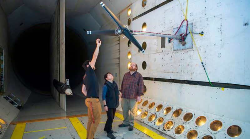 La NASA ya prueba los rotores para volar en la luna Titán