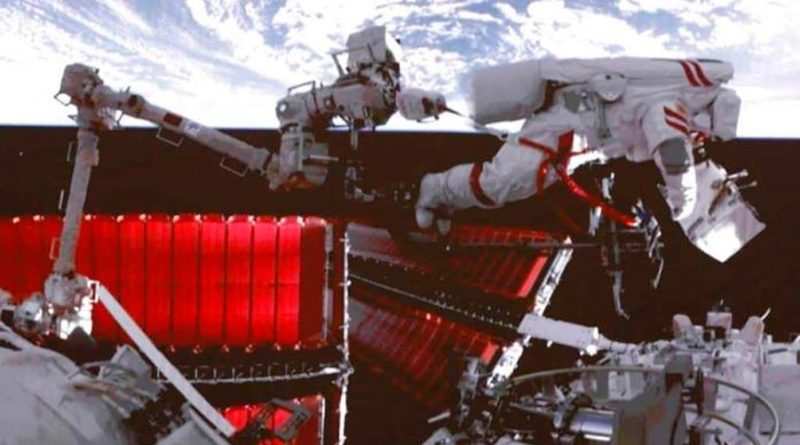 Astronautas de la estación espacial china completan un paseo espacial