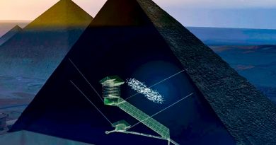 Descubren una cámara secreta en la gran pirámide de Keops