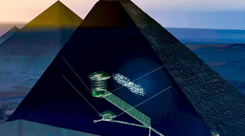 Descubren una cámara secreta en la gran pirámide de Keops