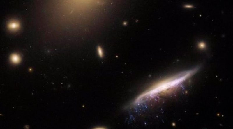 Hubble captura una medusa galáctica