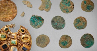 Detector de metales descubre tesoro de oro, joyas y monedas de plata enterrado hace 800 años