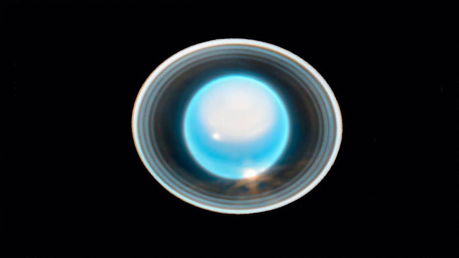 Webb capta once de los trece anillos en una nueva imagen de Urano
