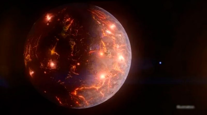 Descubren exoplaneta contrario a la Tierra que está cubierto de volcanes
