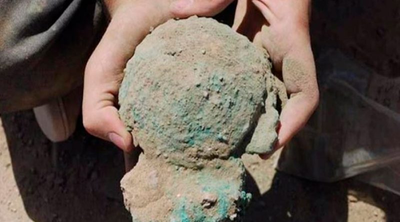 Lingotes de cobre de 4 mil 300 años excavados en Omán