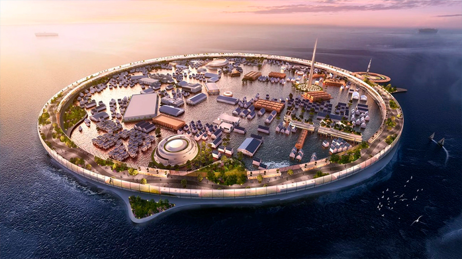 Así es Dogen City, la ciudad flotante del futuro creada por ingenieros japoneses