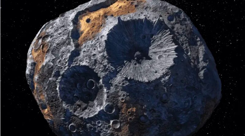 La NASA viajará a un asteroide dorado valorado en 10 mil cuatrillones de dólares