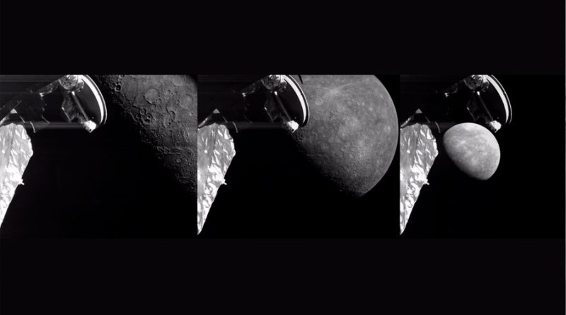 Nuevas imágenes cercanas de Mercurio tomadas por BepiColombo