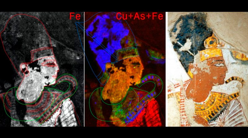 La tecnología de imagen química revela detalles ocultos de las pinturas egipcias