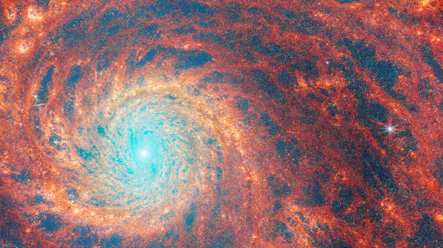 Fábricas de estrellas en la Galaxia del Remolino, la nueva foto del James Webb