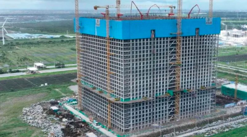 No es un edificio... ¡Es una PILA! Está en China, funciona con gravedad y pronto estará activa