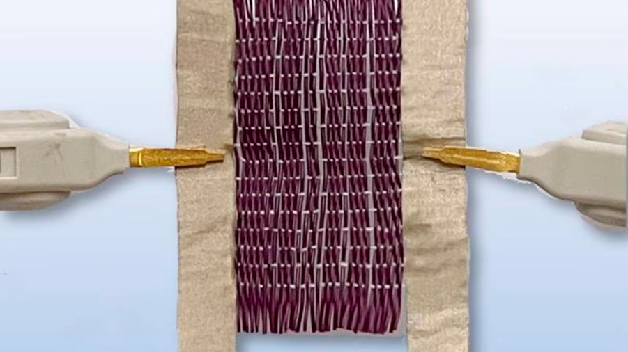 Este tejido inteligente cambia de color y forma con calor y electricidad