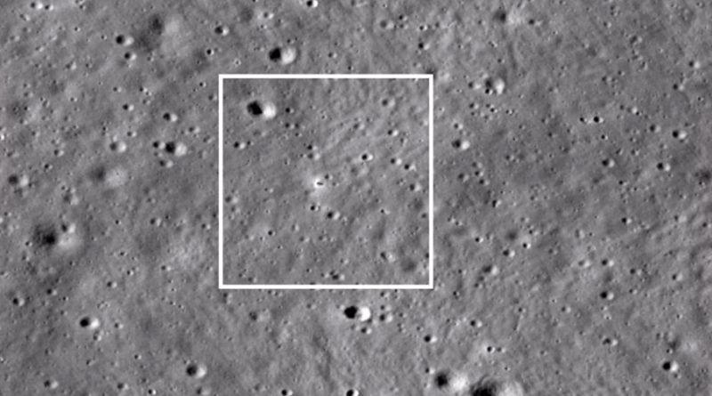 La NASA localiza a Chandrayaan-3 a 600 kilómetros del polo sur lunar