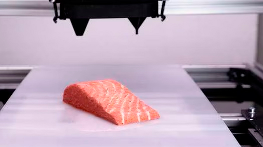 Empezarán a vender en supermercados el primer salmón impreso en 3D