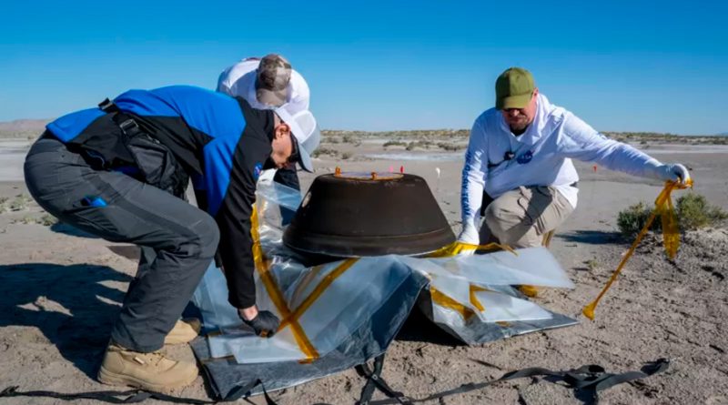 La extraordinaria misión de la Nasa que regresó a la Tierra con muestras de un meteorito gigante