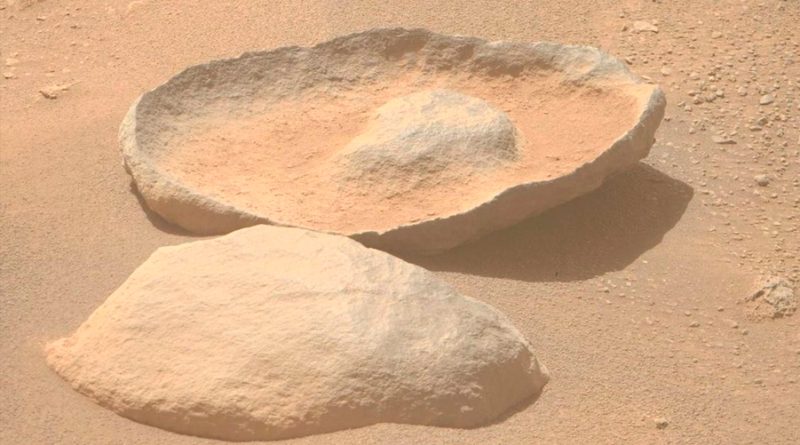 Roca en forma de 'sombrero mexicano' llama la atención de Perseverance en Marte