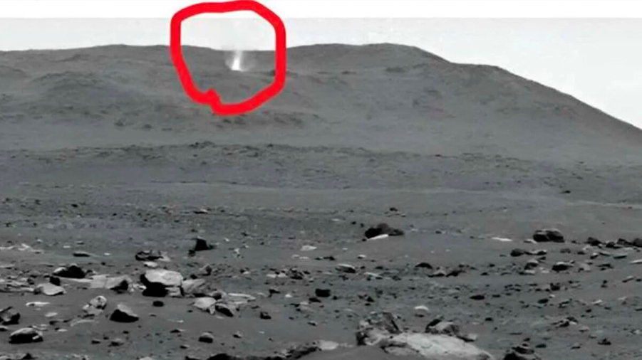 Perseverance capta un torbellino de Marte lleno de polvo